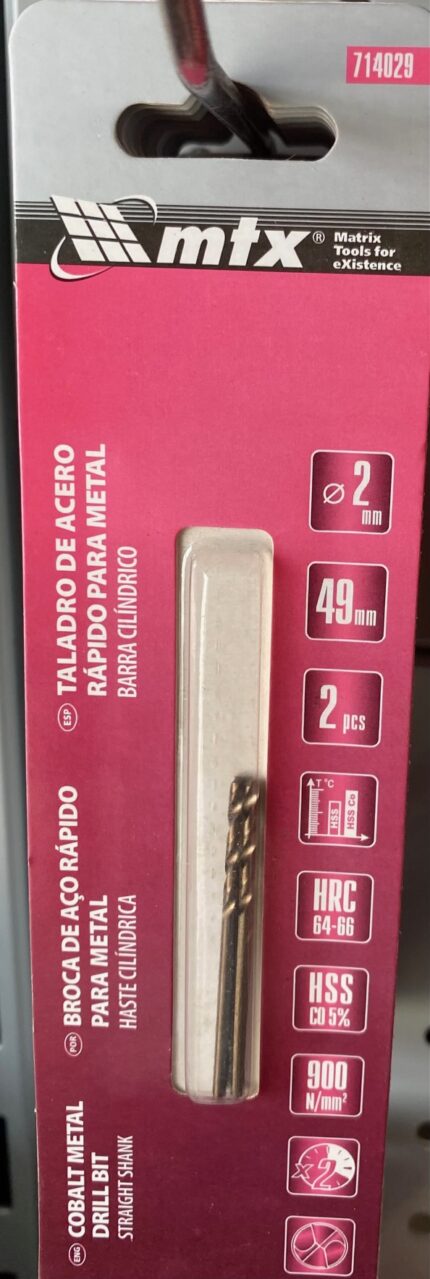 ΤΡΥΠΑΝΙ ΚΟΒΑΛΤΙΟΥ 2mm ΜΤΧ 714029