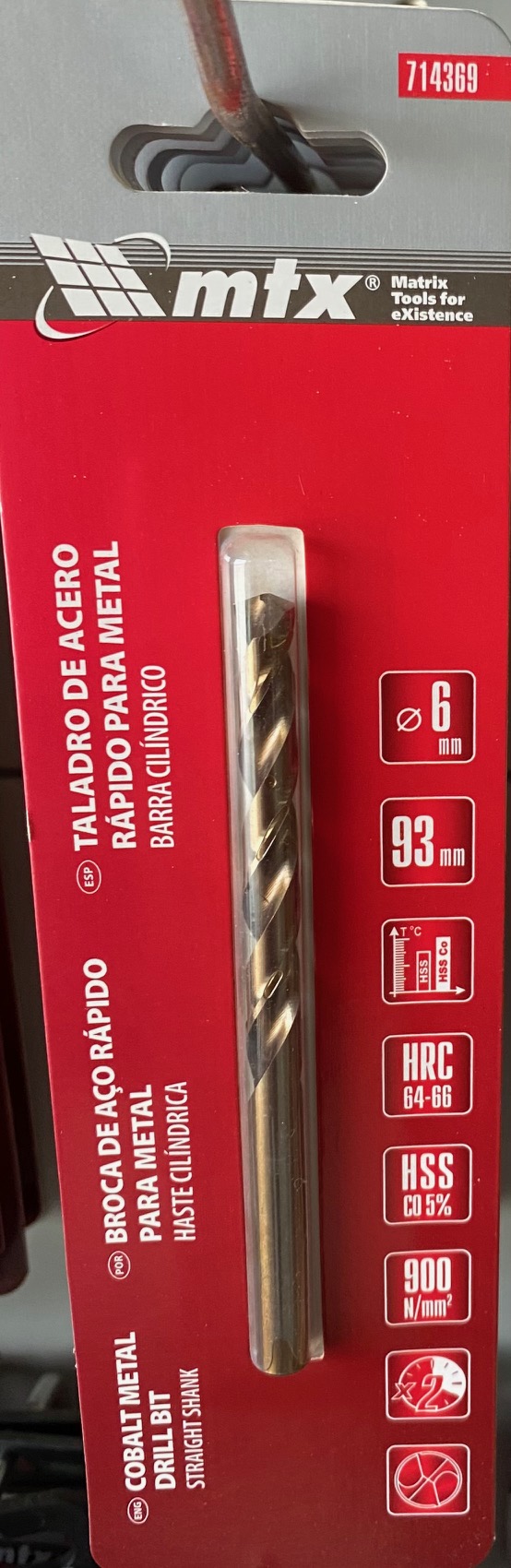 ΤΡΥΠΑΝΙ ΚΟΒΑΛΤΙΟΥ 6mm ΜΤΧ 714369