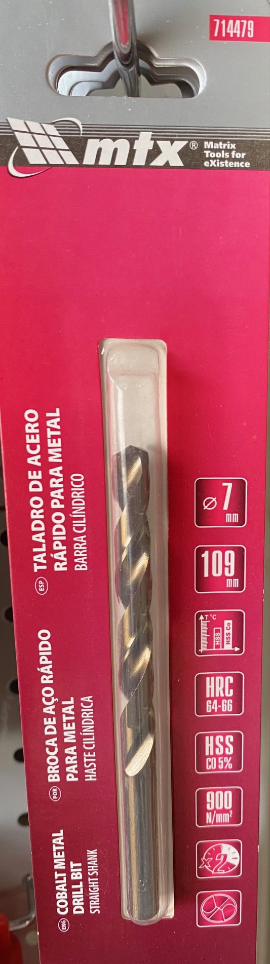 ΤΡΥΠΑΝΙ ΚΟΒΑΛΤΙΟΥ 7mm ΜΤΧ 714479